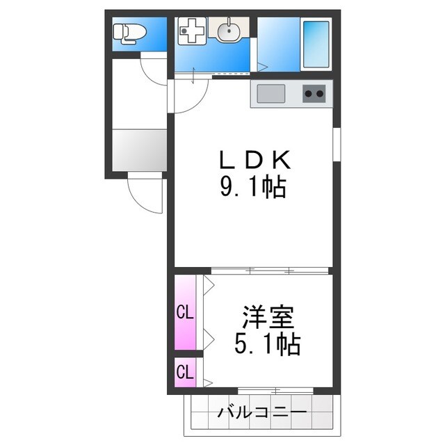 フジパレス今川公園Ⅱ番館の物件間取画像