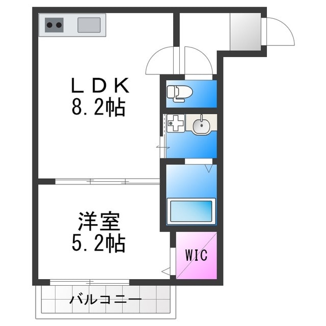 フジパレス帝塚山Ⅱ番館の物件間取画像