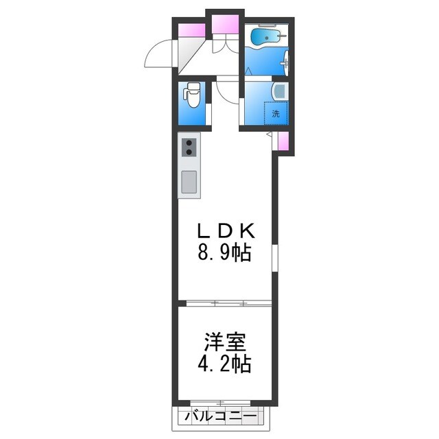 F Egeria SEAMの物件間取画像