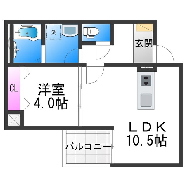 SFIDA帝塚山の物件間取画像