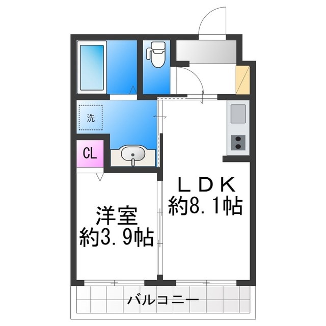 リアライズ長居公園通の物件間取画像