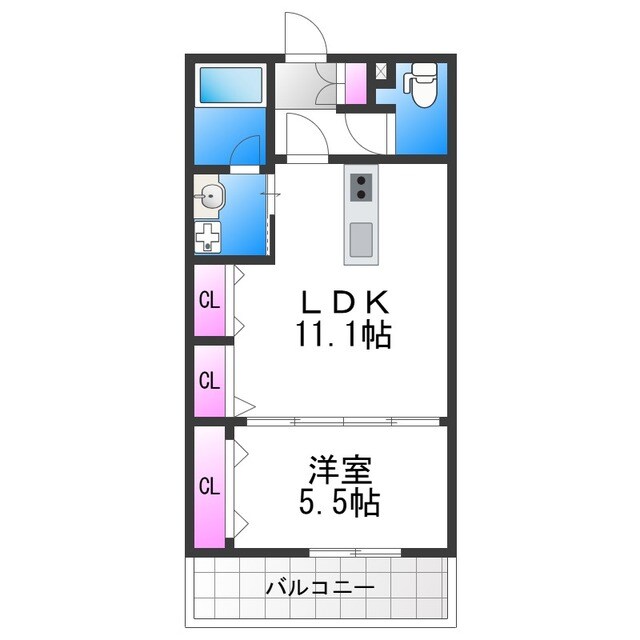 estageo北田辺の物件間取画像