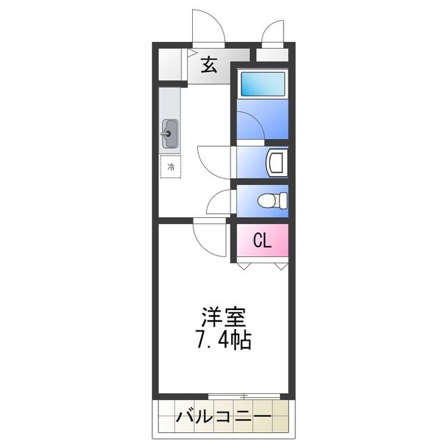 フジパレス水池の物件間取画像