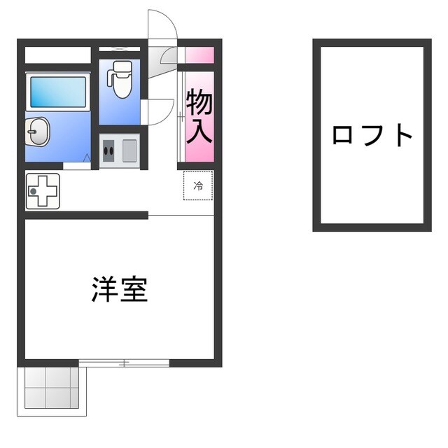 レオパレスＨＩＧＡＳＨＩＹＡＭＡの物件間取画像