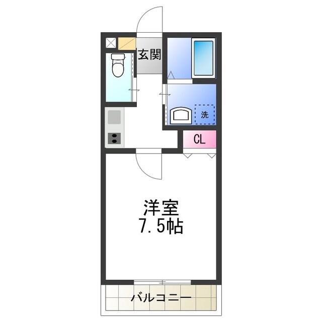 AQUOS深井の物件間取画像