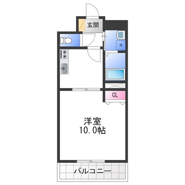 アムールKATAKURAの物件間取画像