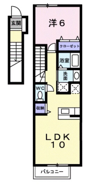 ヴィラミニョンの物件間取画像