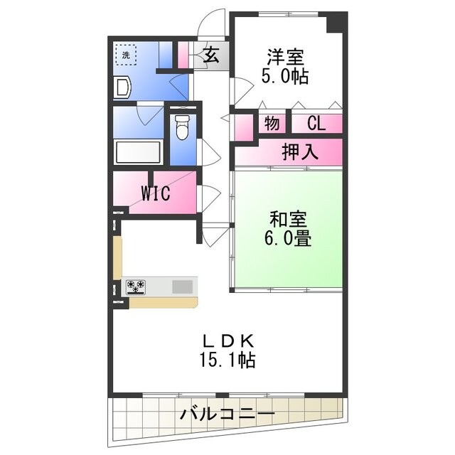 グランカーム和泉中央の物件間取画像