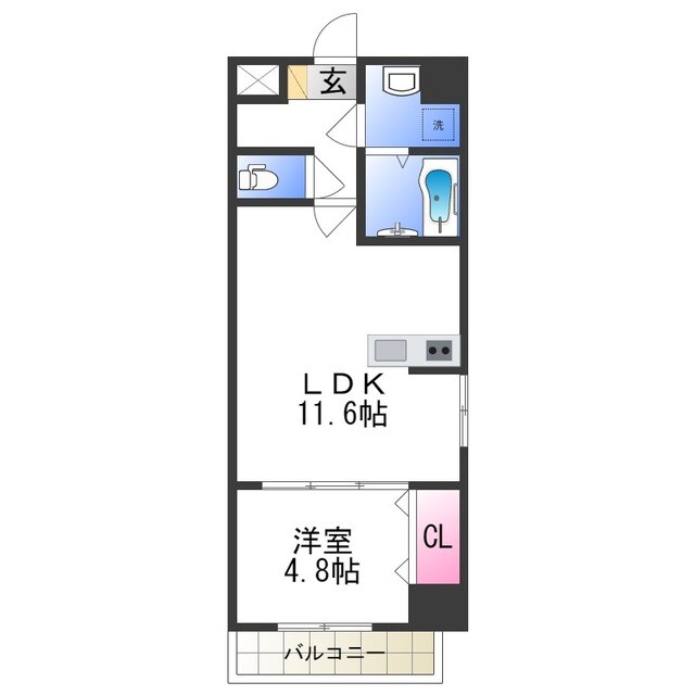 MANDARIN COURT　深井駅前の物件間取画像