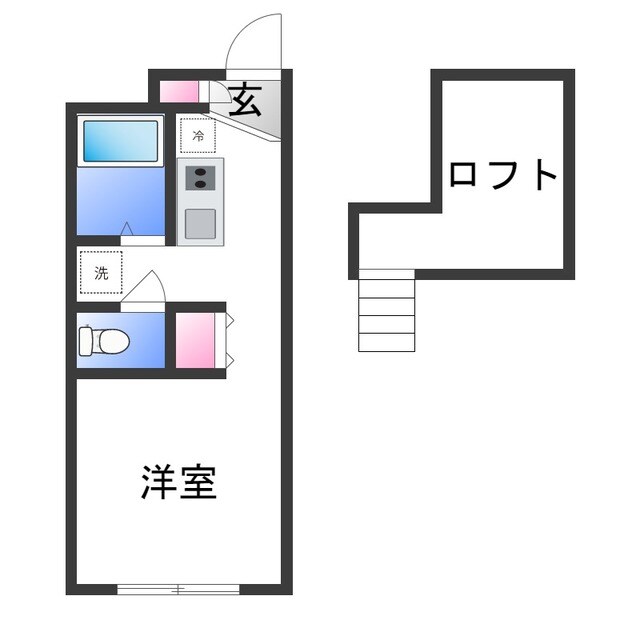 レオパレス和泉アベニールの物件間取画像