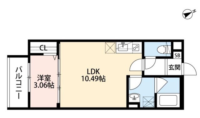 ラウレア浜寺の物件間取画像