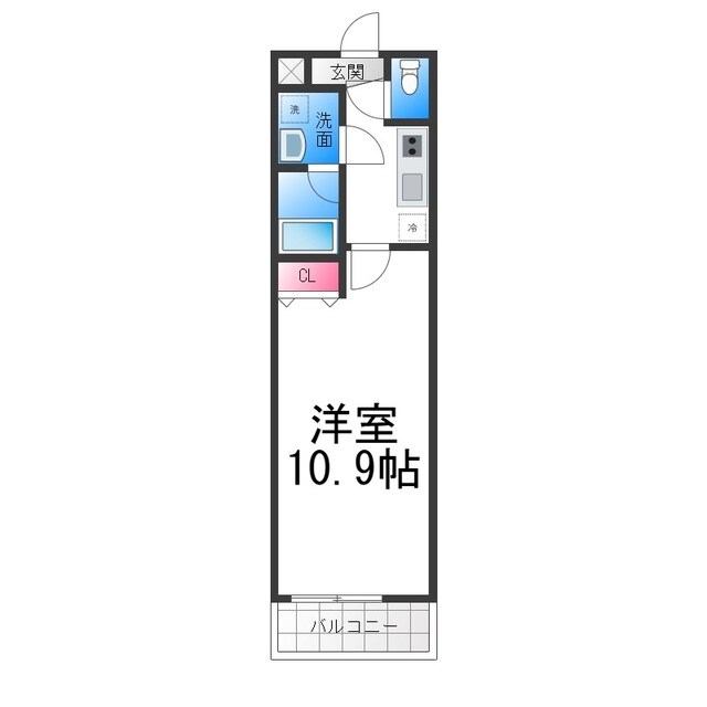 フジパレス津久野Ⅲ番館の物件間取画像