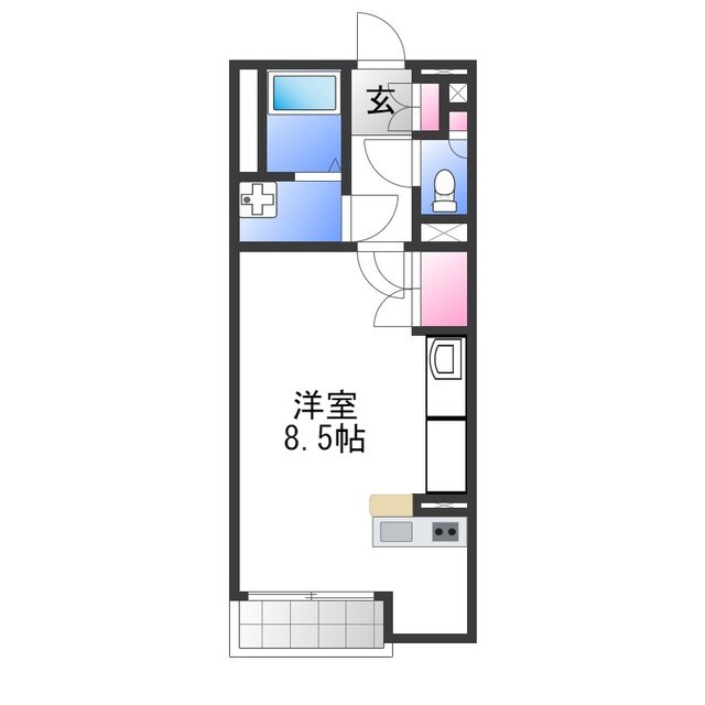 レオネクストCREA東館の物件間取画像