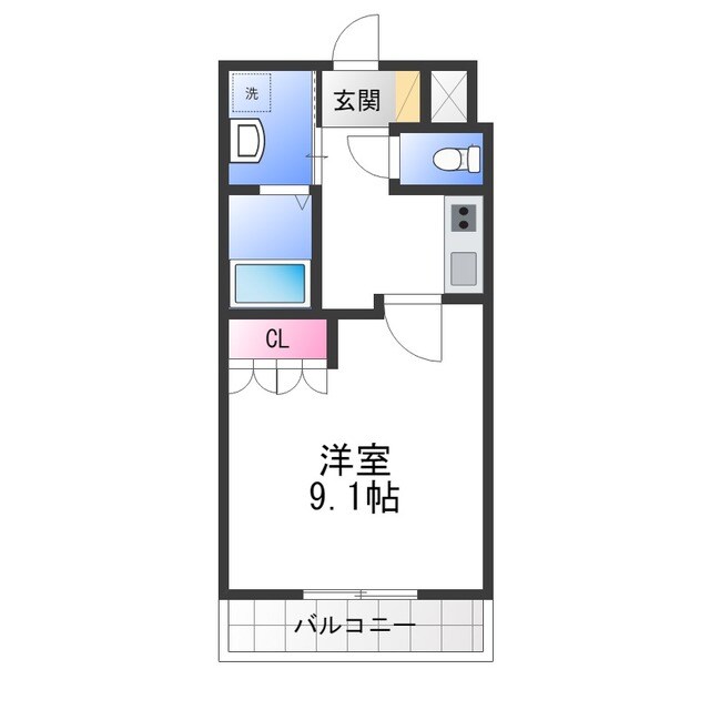 パームヒルズの物件間取画像