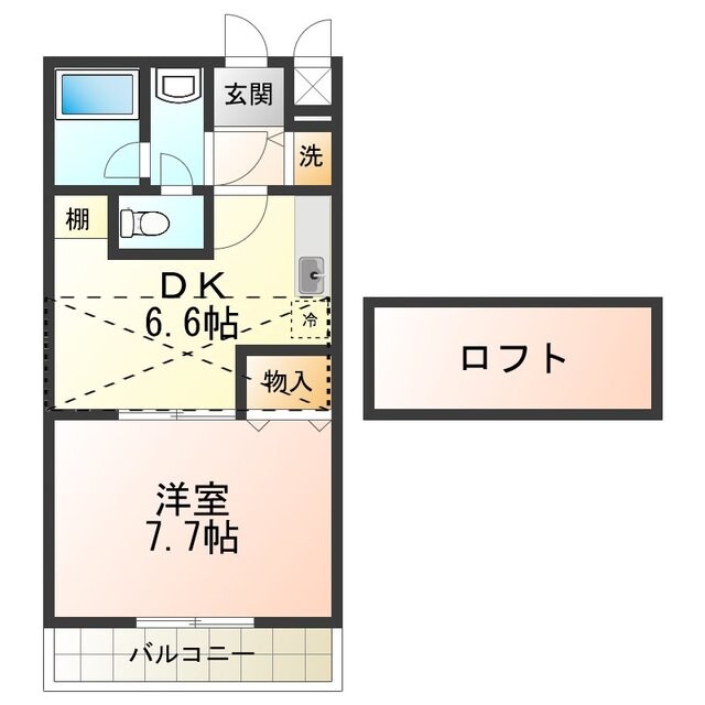 フジパレス初芝サウスの物件間取画像