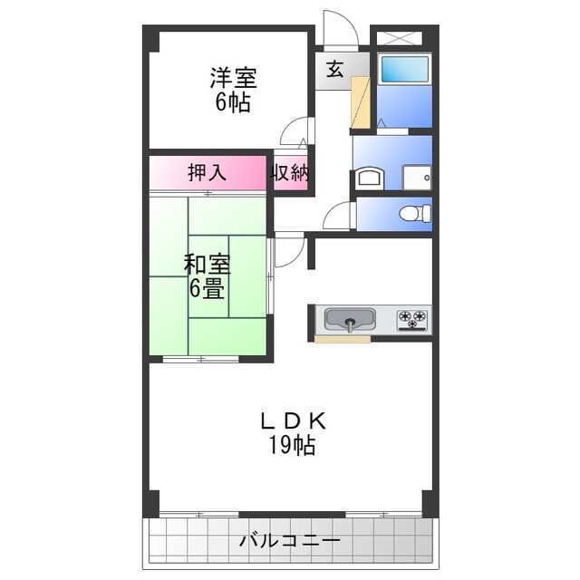 ブエナビスタ和泉中央の物件間取画像