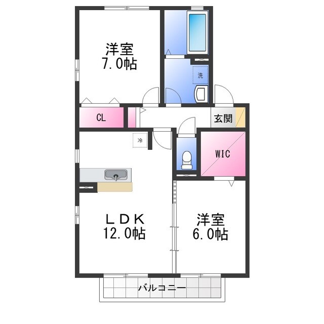 リビングタウン狭山池公園　C棟の物件間取画像