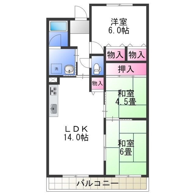 ソレイユミノリの物件間取画像