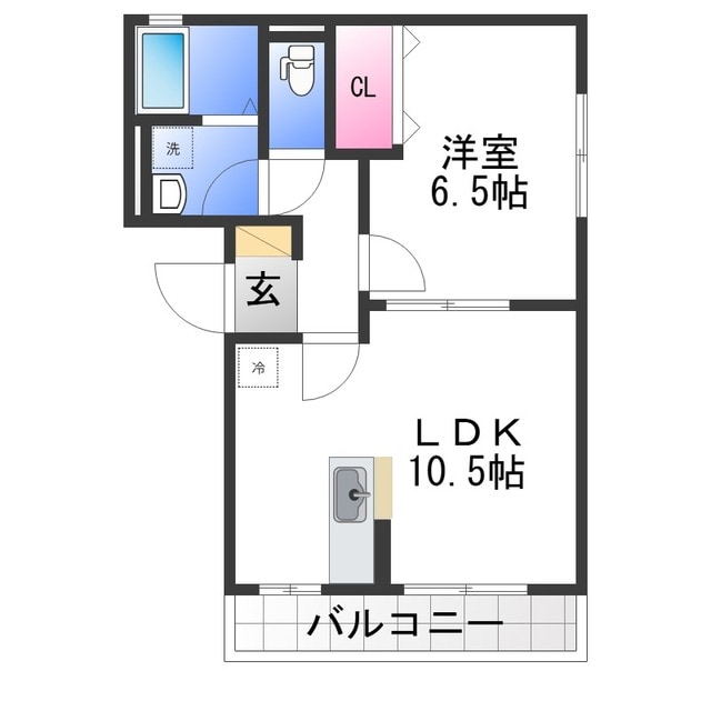 エスポワールの物件間取画像