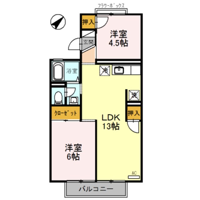 セジュール七観の物件間取画像