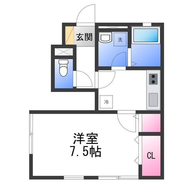 ボナール　Bの物件間取画像