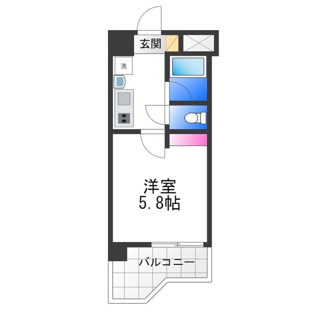 フリーディオ鳳東の物件間取画像