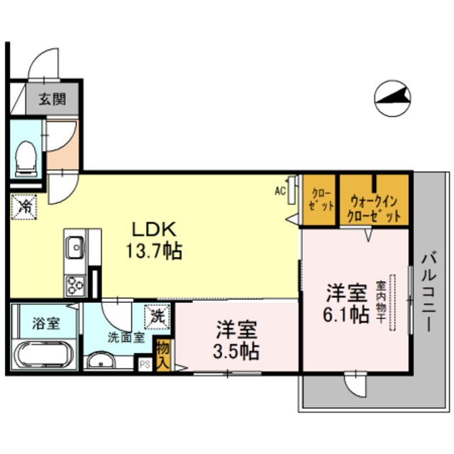 シャルマンの物件間取画像