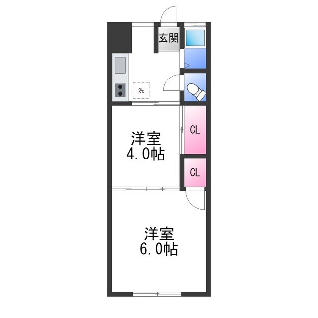 マンション北野田の物件間取画像