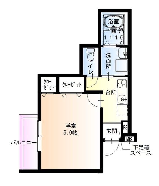 フジパレス河内長野の物件間取画像