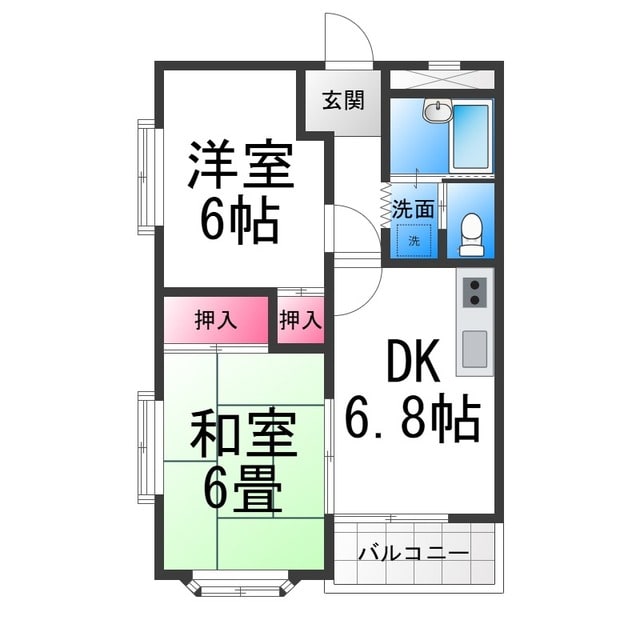 エバンジェルの物件間取画像