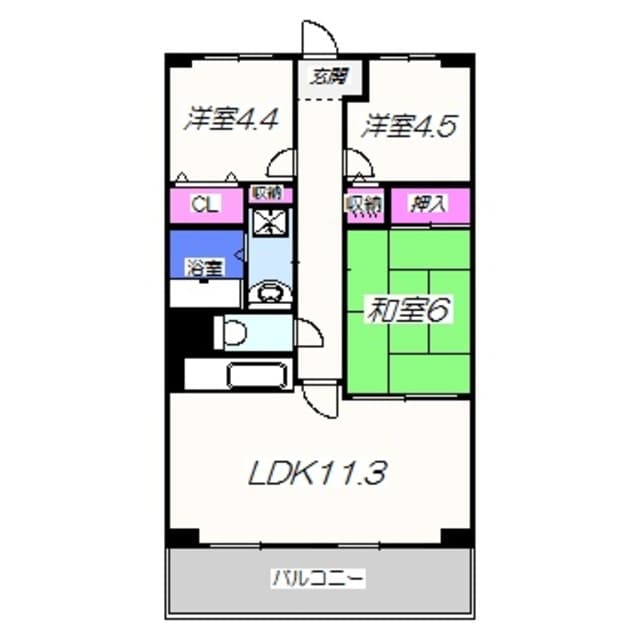 プラージュ浜寺の物件間取画像