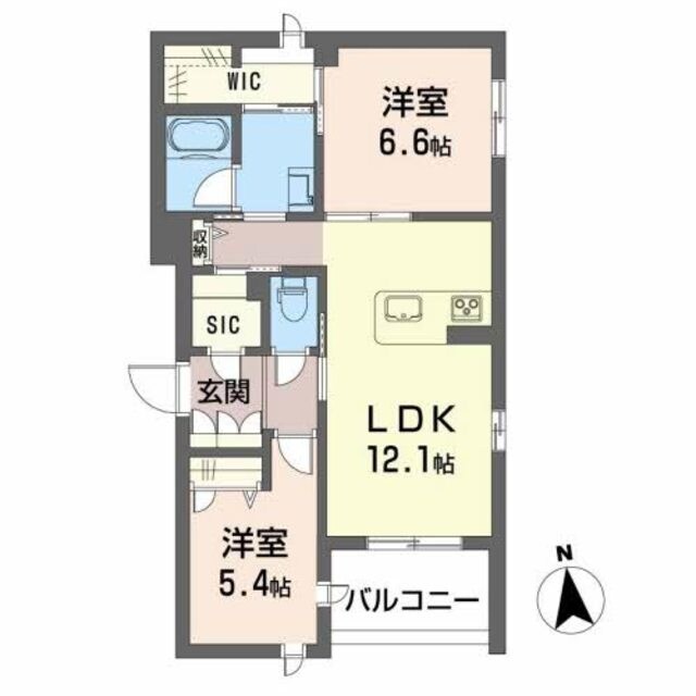 ＳｏｕｔｈＭａｉｓｏｎさくらの物件間取画像