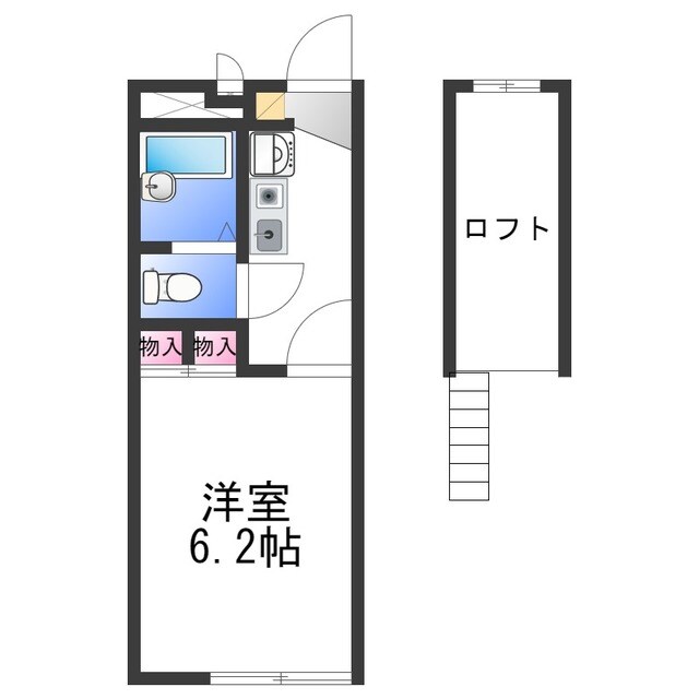 レオパレスメルツェの物件間取画像