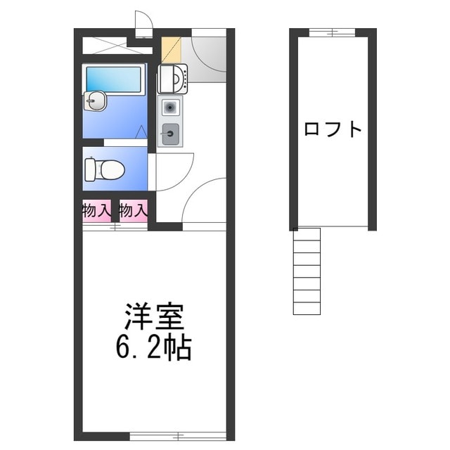 レオパレスメルツェの物件間取画像