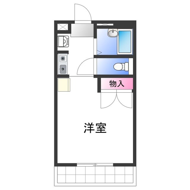 レオパレスフルヤの物件間取画像