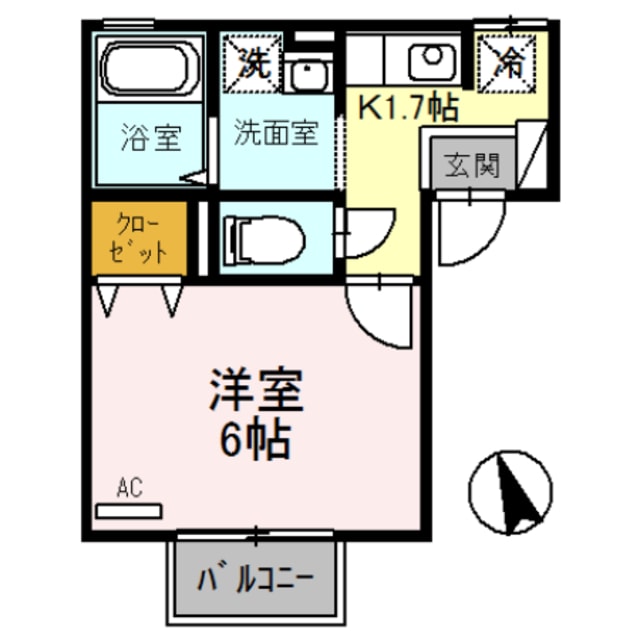 セジュールTanigamiの物件間取画像