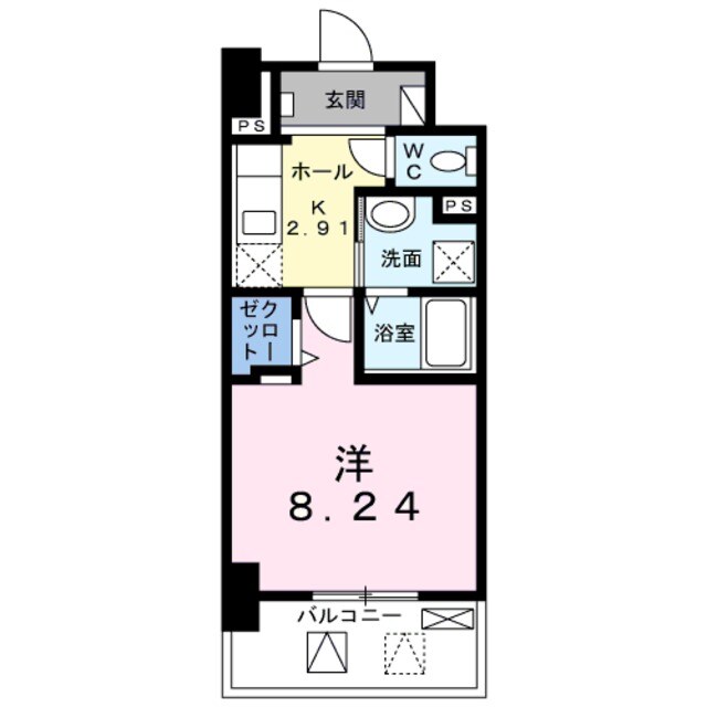 メルベージュ岸の物件間取画像