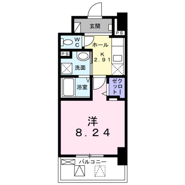 メルベージュ岸の物件間取画像