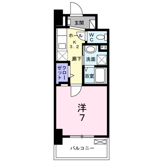 メルベージュ岸の物件間取画像