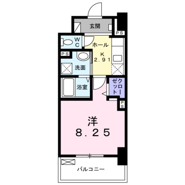 メルベージュ岸の物件間取画像