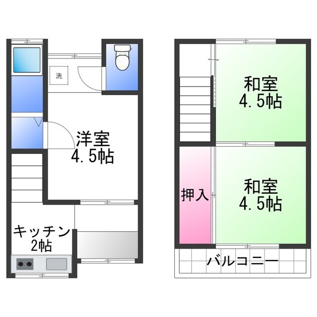 ピークハイツの物件間取画像