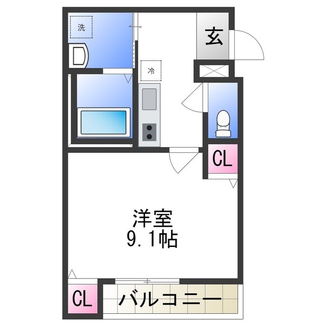 フジパレス和泉府中の物件間取画像