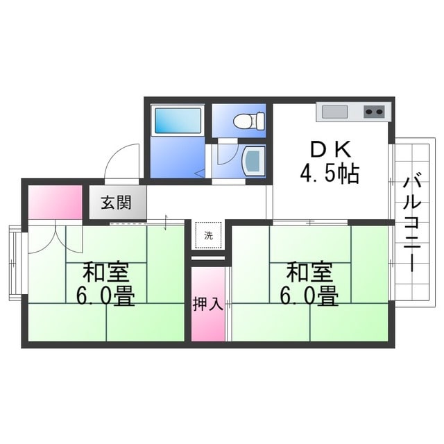 セジュール池内Ⅱの物件間取画像