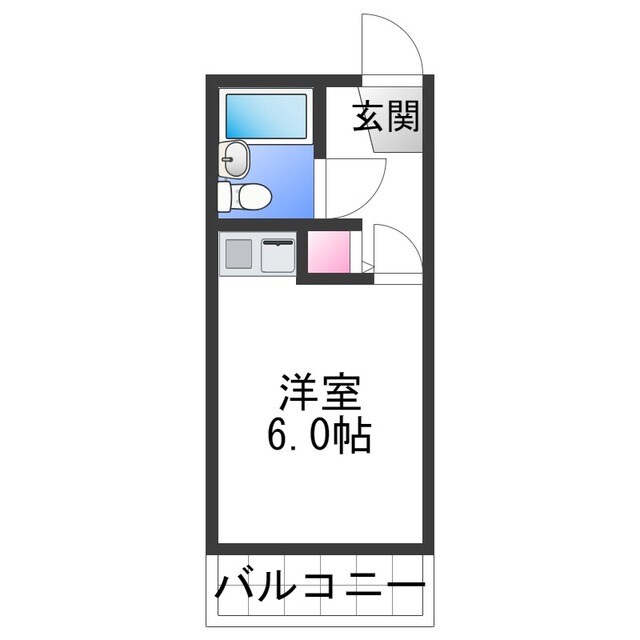 シャルマンフジ和泉大宮弐番館の物件間取画像