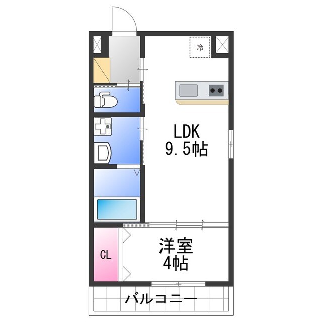 Alivio泉佐野の物件間取画像