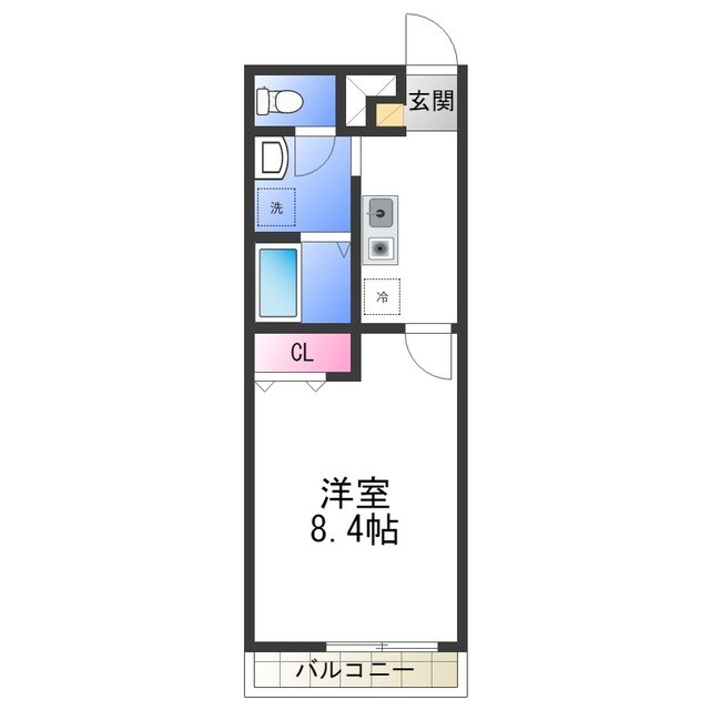 フロランス 東助松の物件間取画像