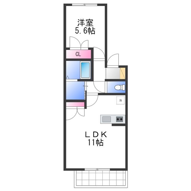 メゾンブランシェの物件間取画像