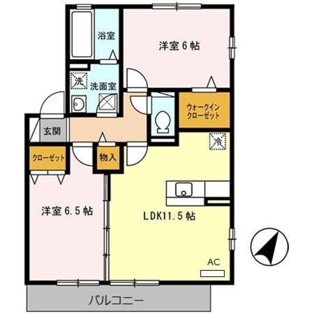 フォレスト　ヒルズ　Ⅱ棟の物件間取画像