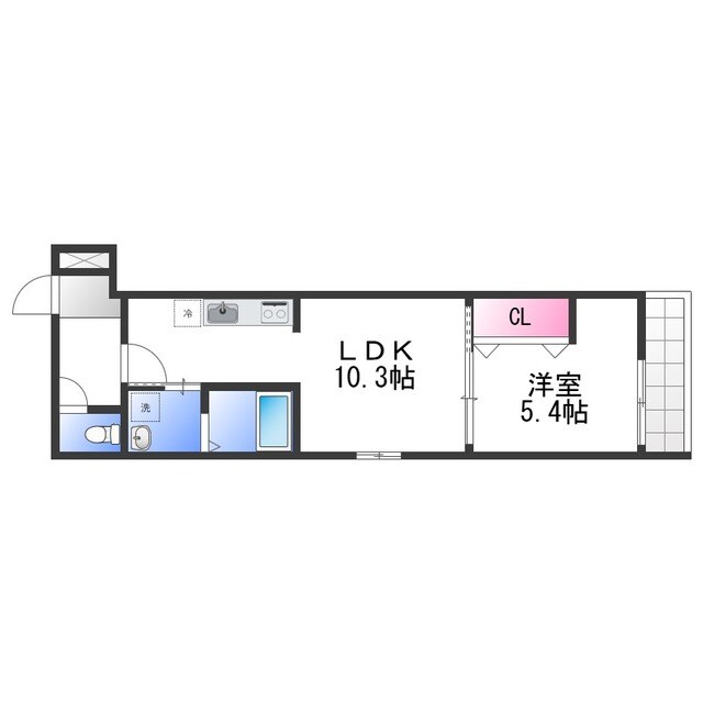 フジパレス助松町Ⅰ番館の物件間取画像