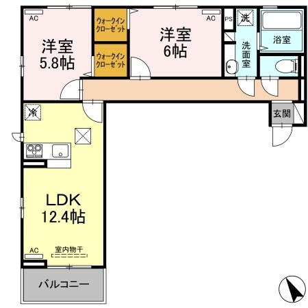 ミルキー住吉の物件間取画像